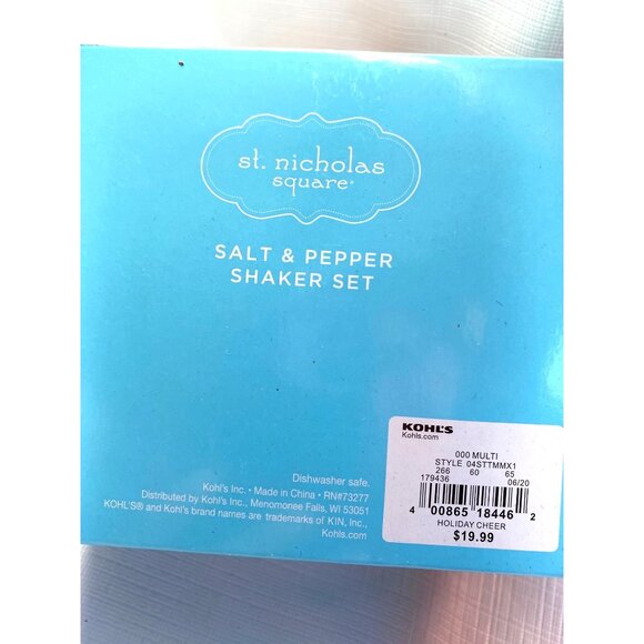 St. Nicholas Square Gnome Santa salt & pepper shaker set - new in box - Picture 5 of 5